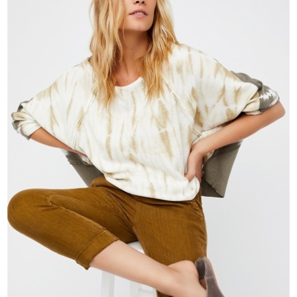 Free People East Meets West Tie Dye Top